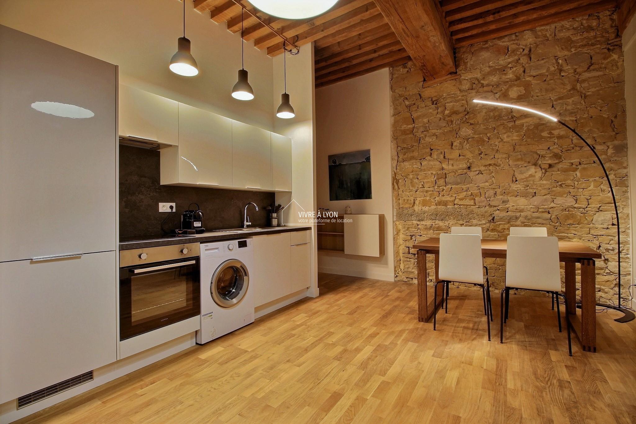 Appartement meublé Lyon 1 - séjour