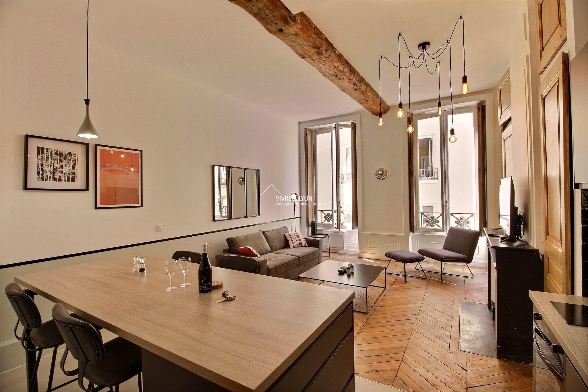 Appartement location Lyon - séjour