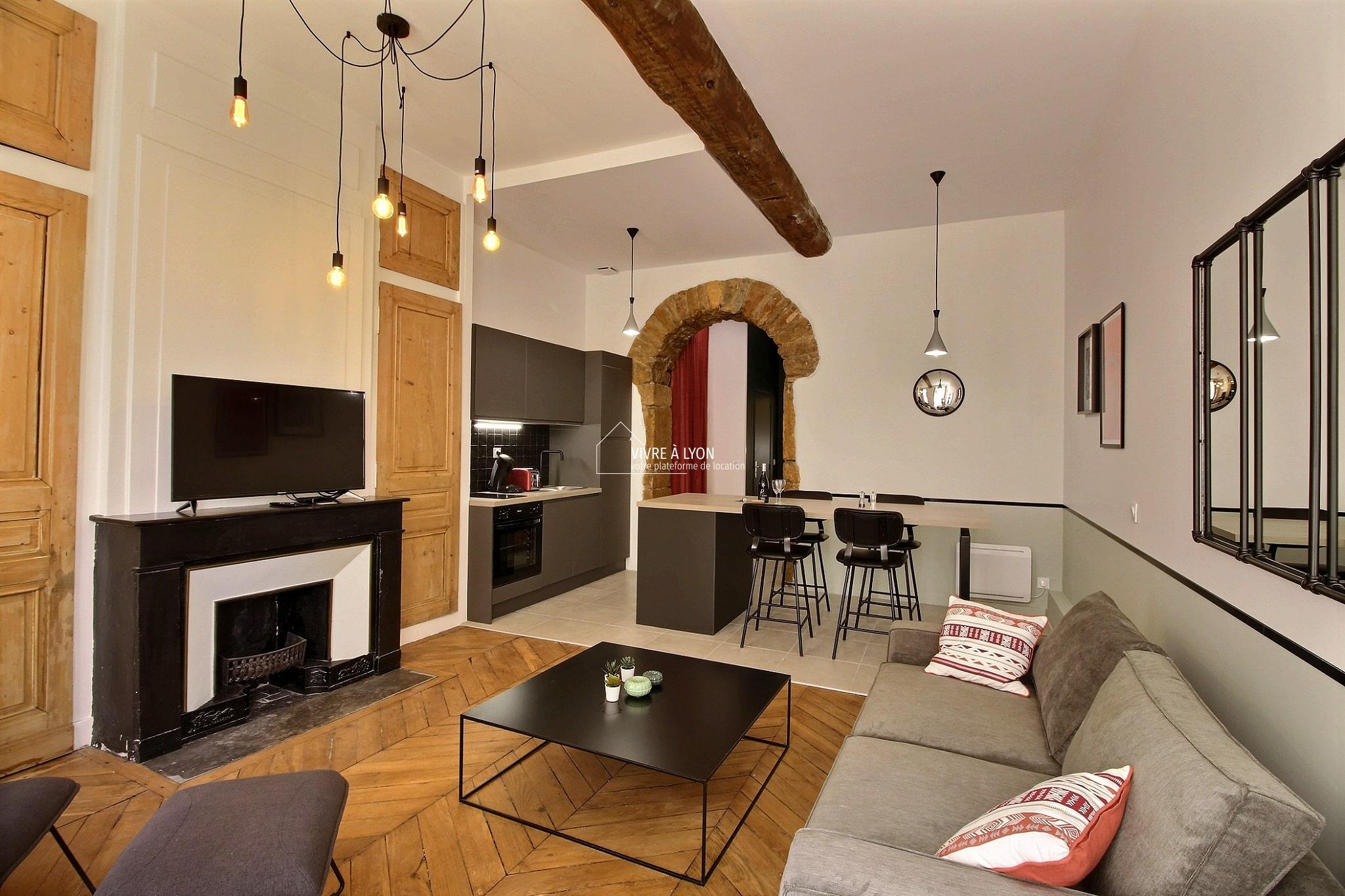 Appartement location Lyon - salon