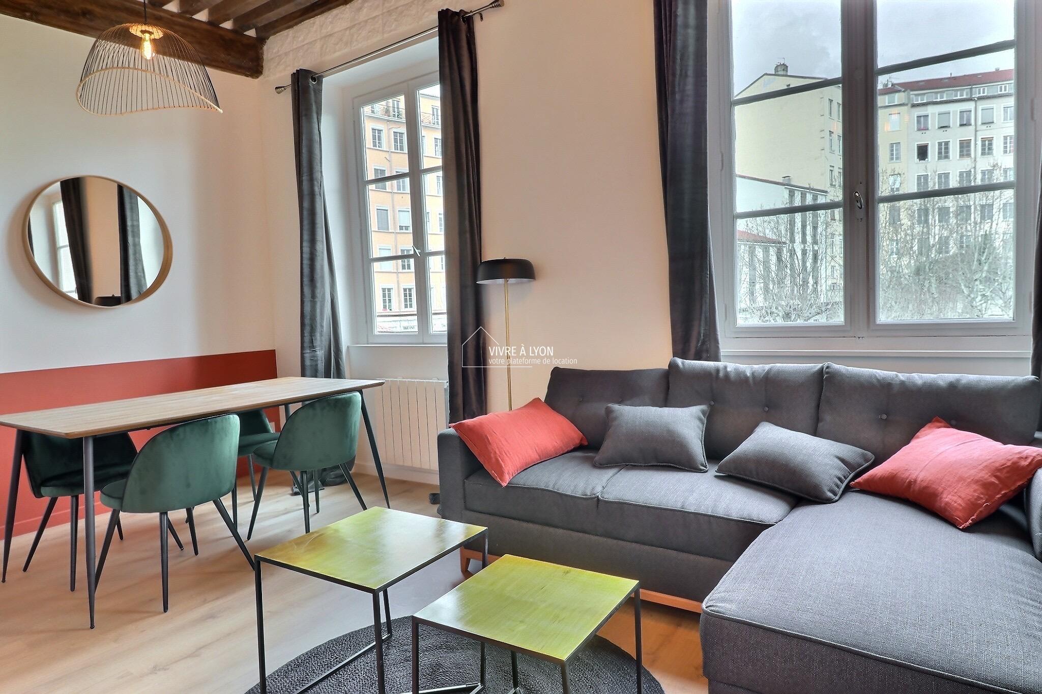 Appartement meublé Lyon - salon